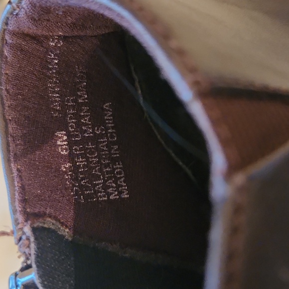 Dark brown leather booties size 6 new - Picture 6 of 6